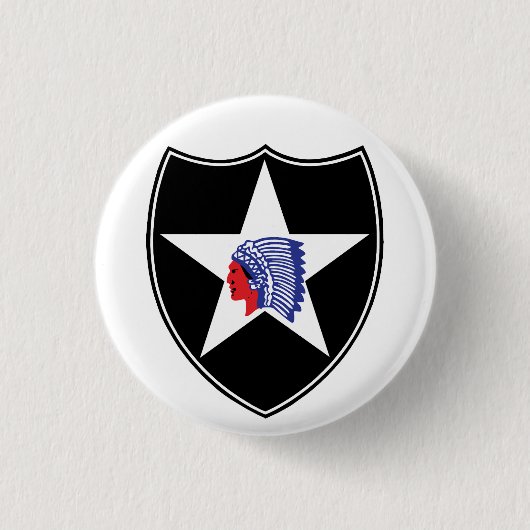 2nd Infantry Division Patch Verenigde Staten Ronde Button 3,2 Cm (Voorkant)