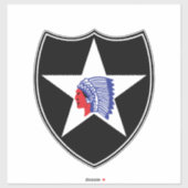 2nd Infantry Division Patch Verenigde Staten Sticker (Vel)
