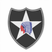 2nd Infantry Division Patch Verenigde Staten Sticker (Voorkant)