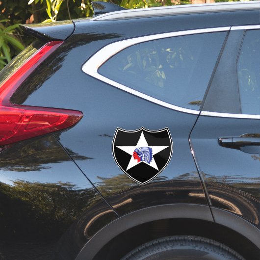 2nd Infantry Division Patch Verenigde Staten Sticker (Auto Zijkant)