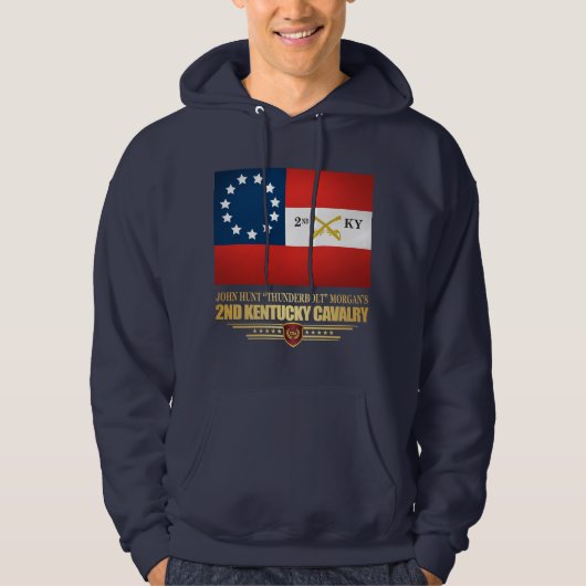 2nd Kentucky Cavalry CSA Hoodie (Voorkant)