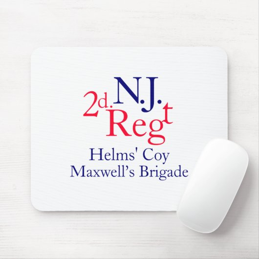 2nd New Jersey Regiment  Muismat (Met muis)