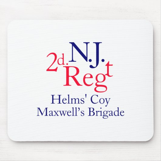 2nd New Jersey Regiment Muismat (Voorkant)