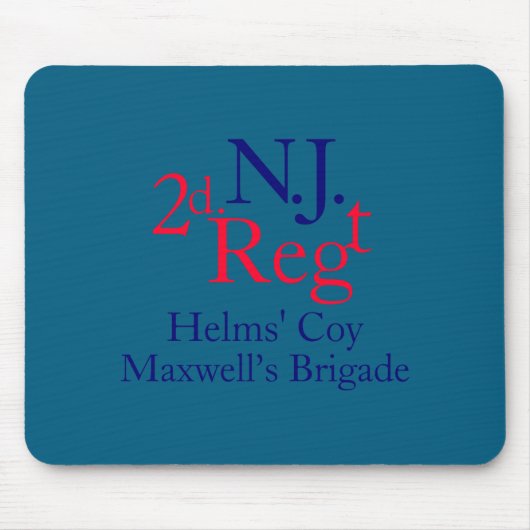 2nd New Jersey Regiment Muismat (Voorkant)