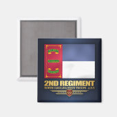 2nd Regiment, North Carolina State Troops Magneet (Voorkant / Achterkant)