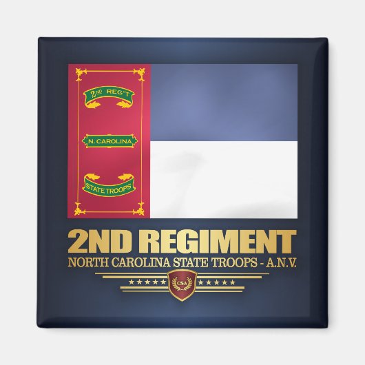 2nd Regiment, North Carolina State Troops Magneet (Voorkant)