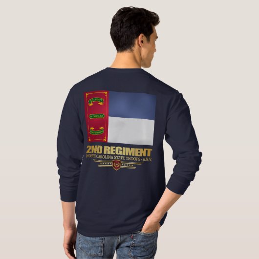 2nd Regiment, North Carolina State Troops T-shirt (Achterkant volledig)