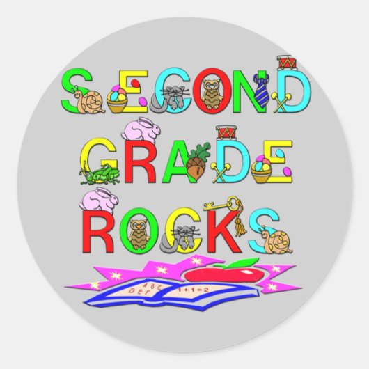 2nd Rocks Ronde Sticker (Voorkant)