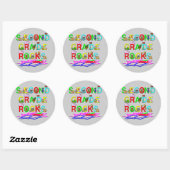 2nd Rocks Ronde Sticker (Vel)