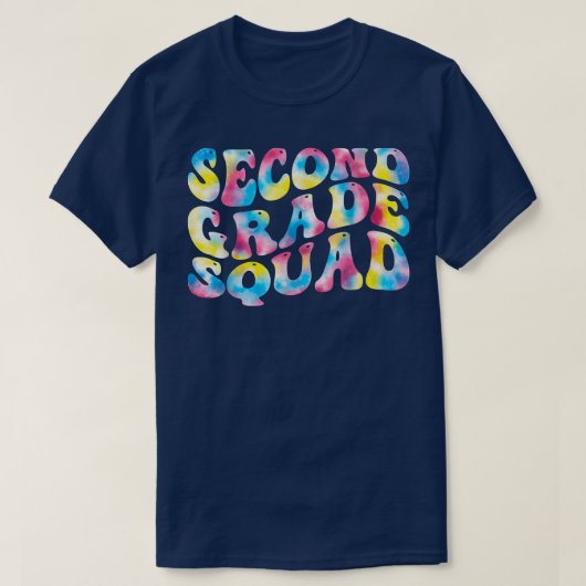 2nd second grade squad teacher Back To School Retr T-shirt (Design voorkant)