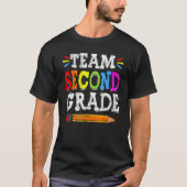 2nd Teacher Team Second Grade Squad Back To School T-shirt (Voorkant)