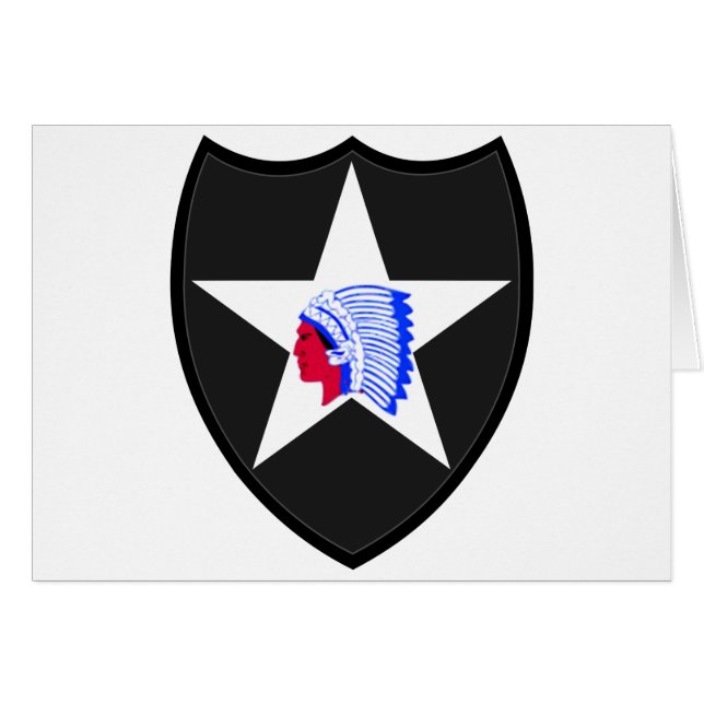 2nd U.S. Infantry Division Indianhead (Voorkant Horizontaal)