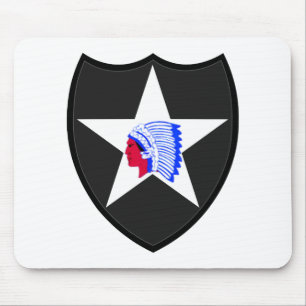 2nd U.S. Infantry Division Indianhead Muismat