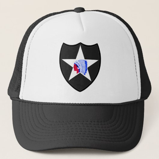 2nd U.S. Infantry Division Indianhead Trucker Pet (Voorkant)