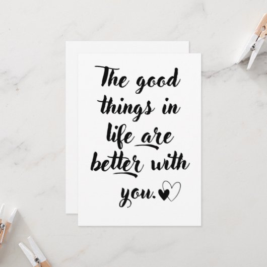 2nd wedding anniversary kaart (Voorkant / Achterkant in situ)