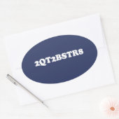 2QT2BSTR8 OVALE STICKER (Envelop)
