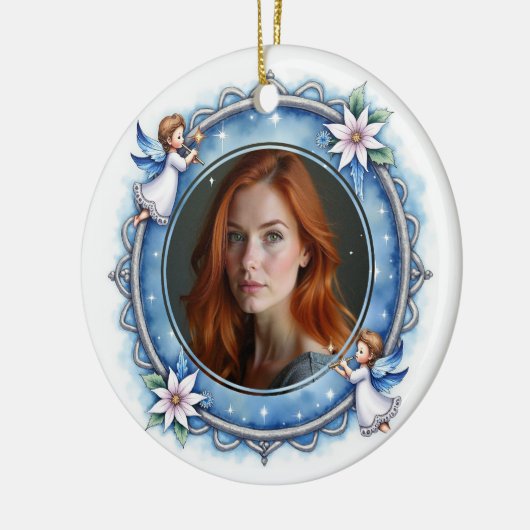 2sided Memorial Celestial Remembrance Keramisch Ornament (Links)