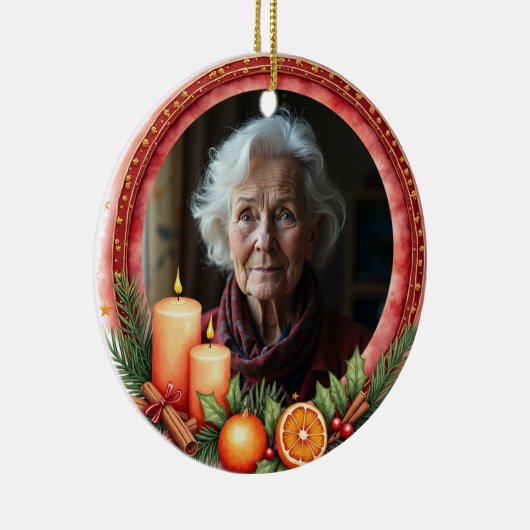 2sided Memorial Christmas Heart of Our Holidays Keramisch Ornament (Rechts)