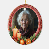 2sided Memorial Christmas Heart of Our Holidays Keramisch Ornament (Links)