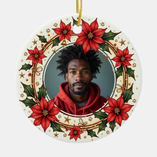 2sided Memorial Forever in Bloom Keramisch Ornament (Voorkant)