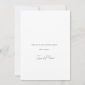 💍 2sided Minimalist Elegant UnSave the Date Save The Date (Achterkant)