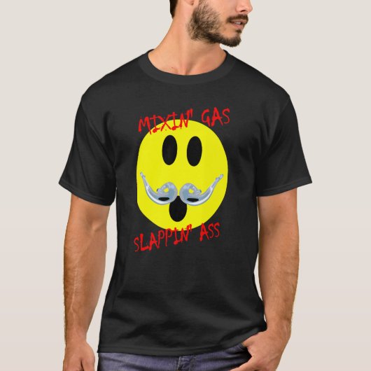 2slag Uitlaatpijp baard T-shirt (Voorkant)