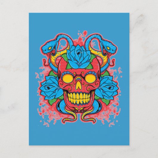 2slangen briefkaart (Voorkant)