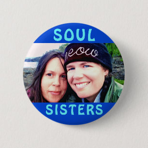 2SOUL SISTERS LG PIN RONDE BUTTON 5,7 CM