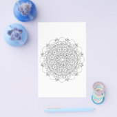 2spooky Halloween Skeleton Mandala Kleurenpakket Flyer (Enkel)