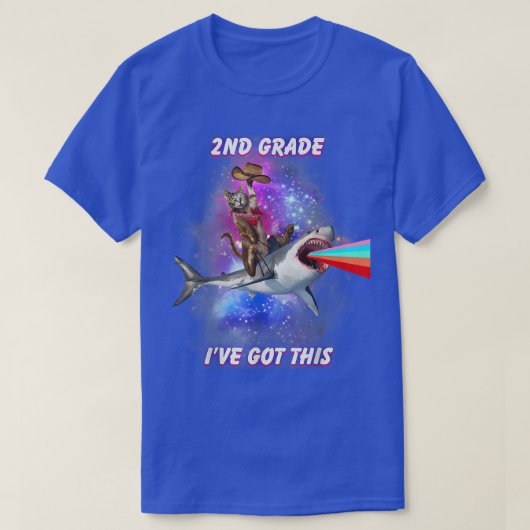 2st Grade Back to School Ive Got This Cute Cat Sha T-shirt (Design voorkant)