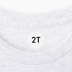 2T Baby Maat Detailhandel Kleding Labels