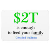 $2T is genoeg Magneet (Horizontaal)