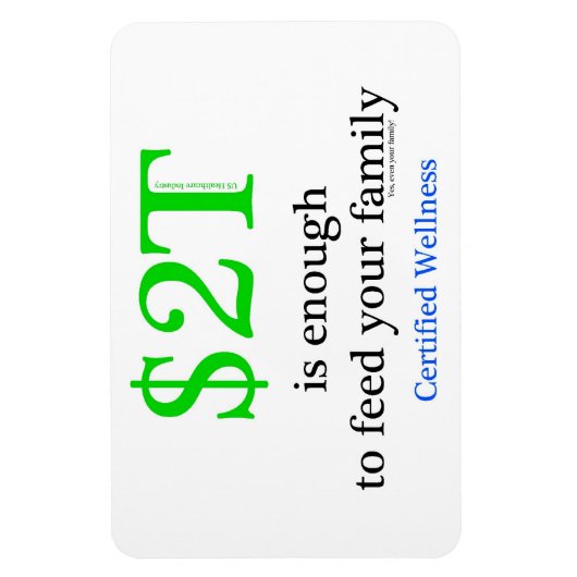 $2T is genoeg Magneet (Verticaal)