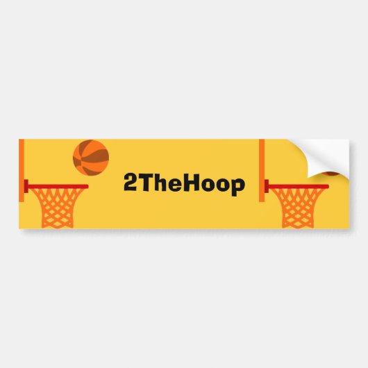 2TheHoop Bumpersticker (Voorkant)