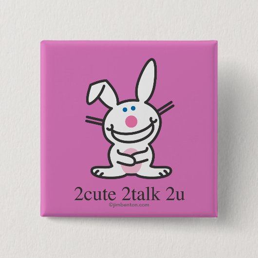 2u-talk 2u vierkante button 5,1 cm (Voorkant)
