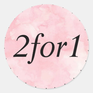 2voor1 productlabel ronde sticker