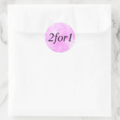 2voor1 productlabel ronde sticker (Tas)