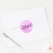 2voor1 productlabel ronde sticker (Envelop)