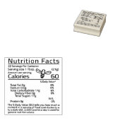 2x2" bewerkbare kleine bijen honing voeding feiten rubberstempel (Gestempeld)