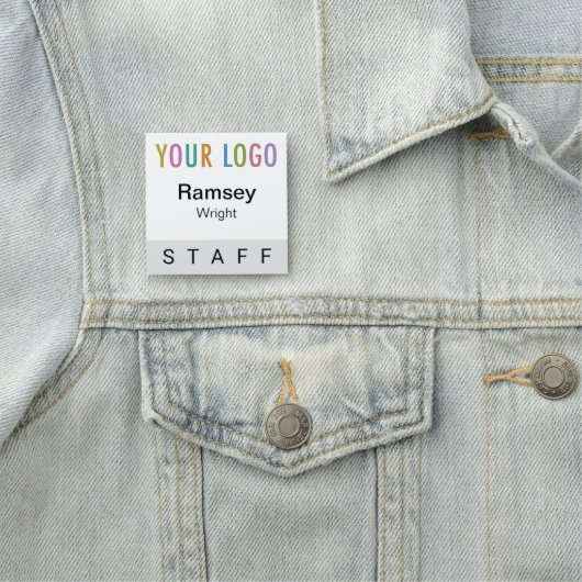 2x2 Personeelsnaam Badge Event Logo Pin of Magneti (In situ)