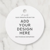 2x2" Ronde Favor Tags Afdrukken Bedankjes Labels (Voorkant)