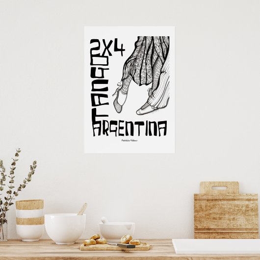 2x4 Tango Argentina Poster (Keuken)