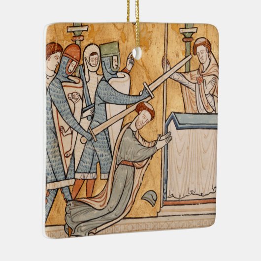 2x Een vroegmartelaarschap van St. Thomas Becket i Keramisch Ornament (Rechts)
