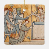 2x Een vroegmartelaarschap van St. Thomas Becket i Keramisch Ornament (Achterkant)