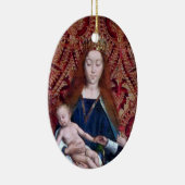 2x Enthroned Madonna en Child (detail; M 070) Keramisch Ornament (Rechts)