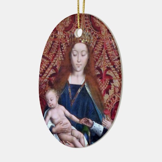 2x Enthroned Madonna en Child (detail; M 070) Keramisch Ornament (Links)