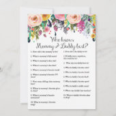 2x Games Bloementuin Baby shower 5x7" Grootte Kaart (Achterkant)