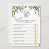2x Games Elephant Baby shower 5x7 inch formaat Kaart (Voorkant)
