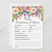 2x Games Flower Garden Baby shower 5x7 inch formaa Kaart (Voorkant)