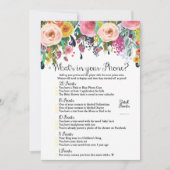 2x Games Flower Garden Baby shower 5x7 inch formaa Kaart (Voorkant)